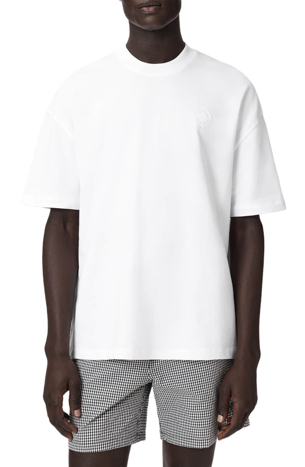 オールセインツ メンズ トップス Tシャツ AllSaints Haven T-Shirt Ashen White ホワイト｜ReVida 店