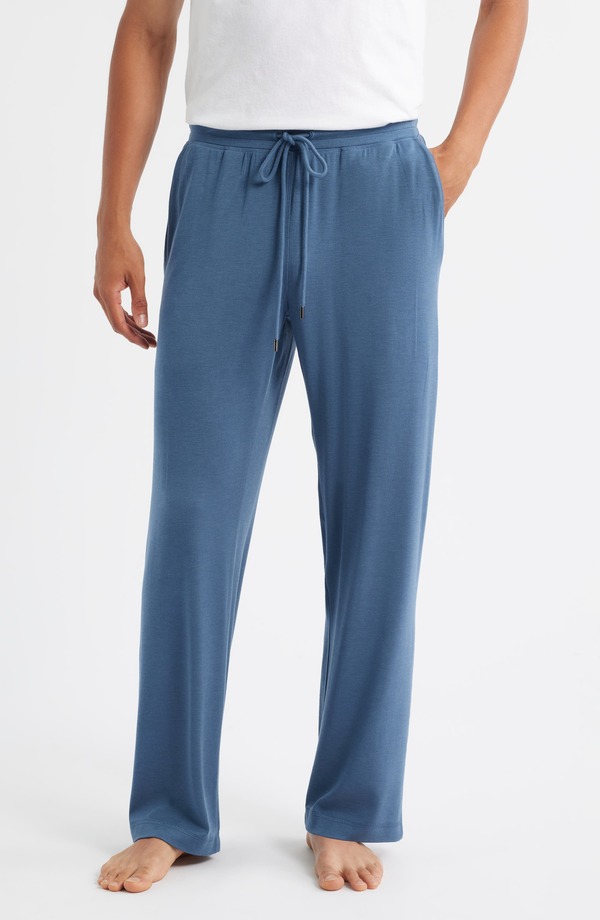 ダニエルブチュラー メンズ ボトムス 心地よいズボン下 Daniel Buchler Modal Blend Pajama Pants Easy Navy 米国海軍