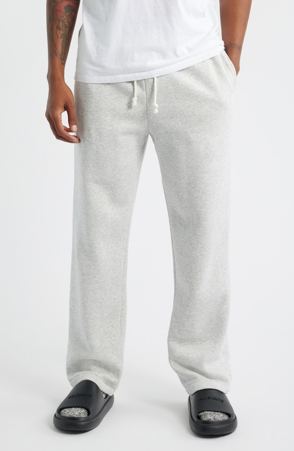 スキムズ メンズ ボトムス 心地好いズボン下 引っ切り無い SKIMS Classic Straight Leg Lounge Pants Light Heather Grey 薄墨色