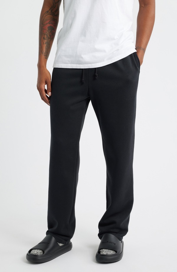 スキムズ メンズ ボトムス 心地好いズボン下 引っ切り無い SKIMS Classic Straight Leg Lounge Pants Washed Onyx