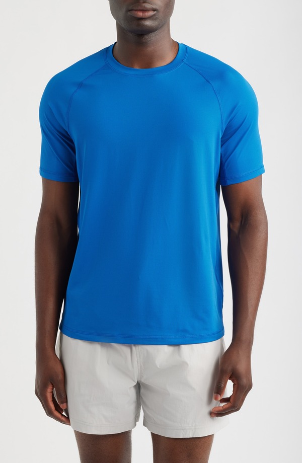 ゼラ メンズ トップス ティーシャツ Zella Endurance Performance T-Shirt Blue Baleine 青碧