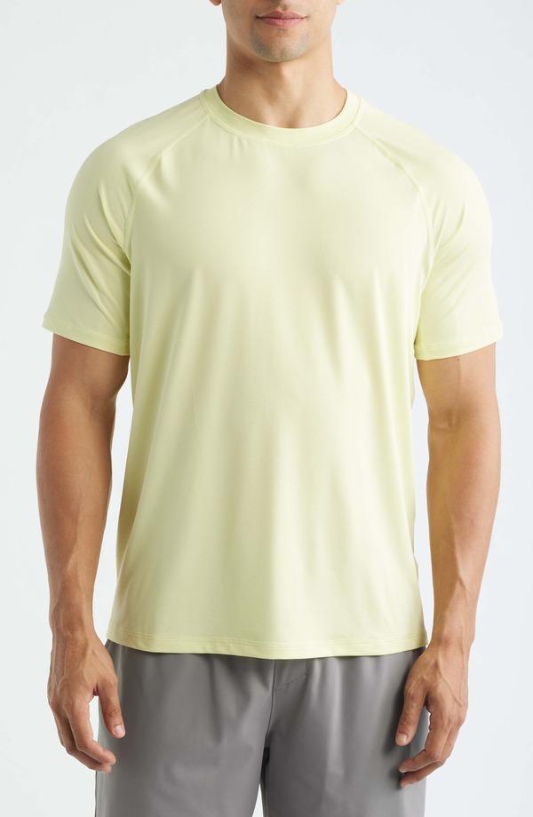ゼラ メンズ トップス ティーシャツ Zella Endurance Performance T-Shirt Green Wheat 緑であること
