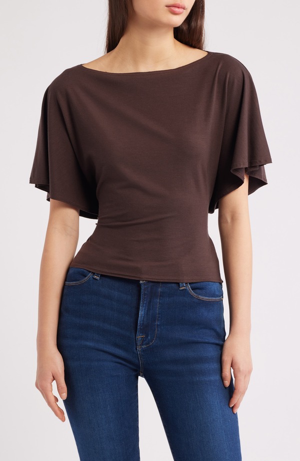 リフォーメーション レディース トップス シャツ ニット Reformation Avery Boatnecknitop Mole｜ReVida 店