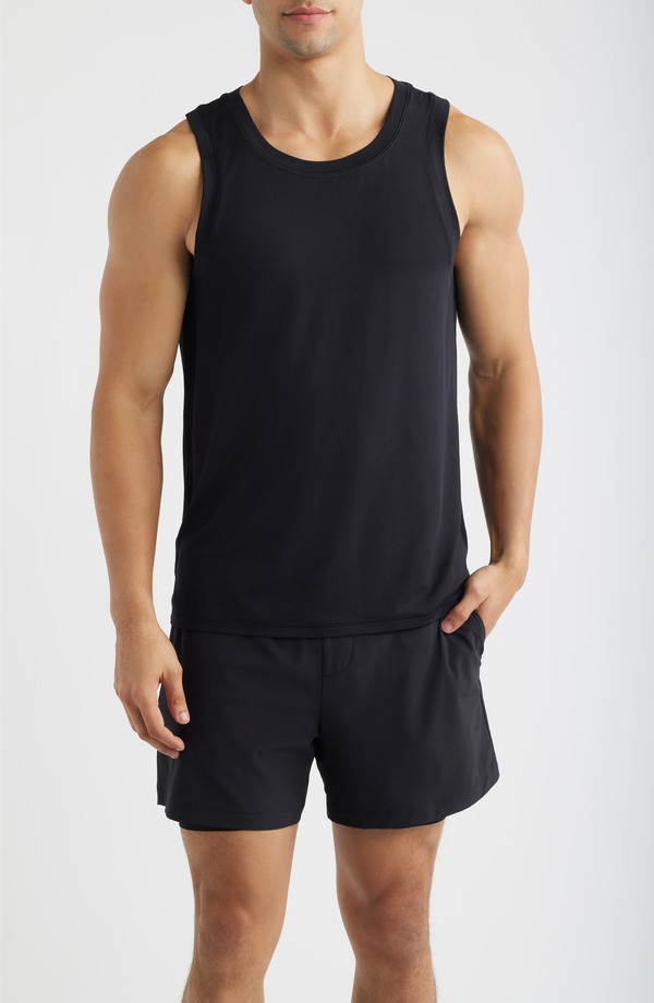 ゼラ メンズ トップス 貯蔵タンクいの一番 Zella Endurance Performance Tank Black 黒いこと