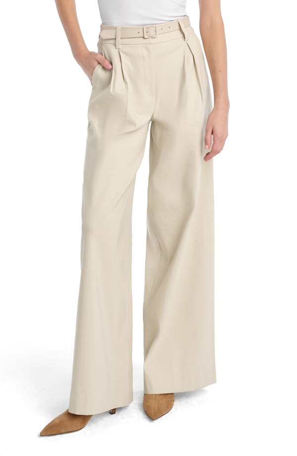 フェイバリット ドーター レディース ボトムス レギンス ワイドレッグ ズボン下 リネン Favorite Daughter The Miranda Wide Leg Linen Blend Pants Light Khaki カーキ