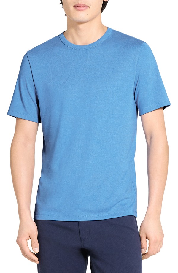 行動論理 メンズ トップス プルオーバー Theory Essential T-Shirt Crisp Blue - 2Qk 青み