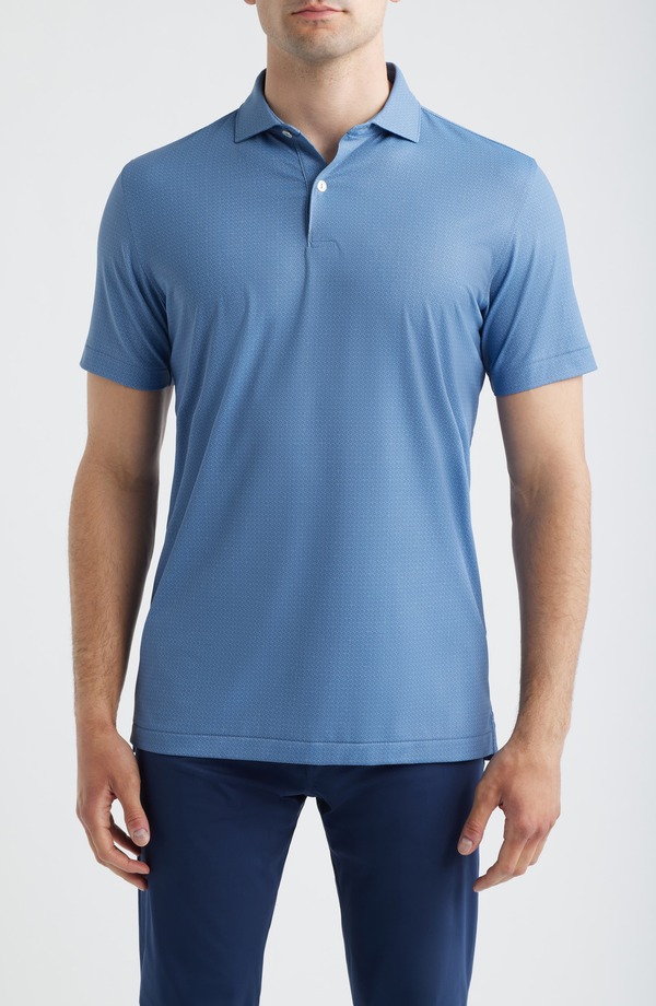 ピーター・銀鏡 メンズ トップス スポーツシャツ Peter Millar Alder Crown Crafted Performance Polo Storm