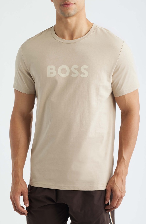 主任者 メンズ トップス ティーシャツ グラフィック BOSS Graphic T-Shirt Light Beige ベージュ