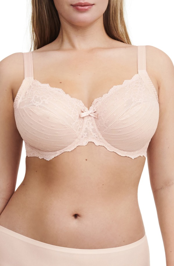シャンテル レディース アンダー御召しもの ブラ Chantelle Lingerie Rive Gauche Full Coverage Underwire Bra Rose/ English Rose