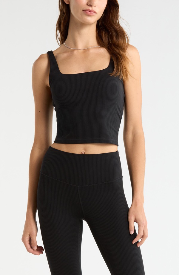 ゼラ レディース トップス タンクトップ Zella Thrive Ribra Tank Black ブラック｜ReVida 店