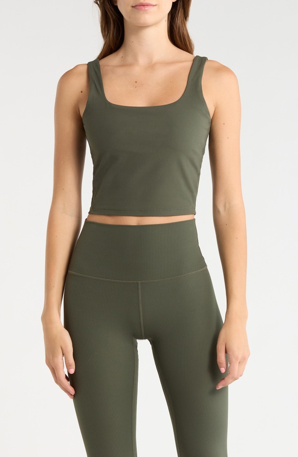 エムピージー レディース トップス 貯蔵タンクいの一番 MPG Crop Rib Tank Top Kambaba