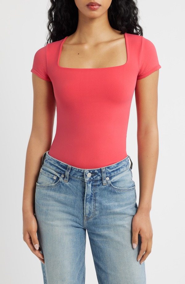 フリーピープル レディース トップス シャツ Free People Sunfade Clean Lines Baby T-Shirtart Berry|ReVida 店