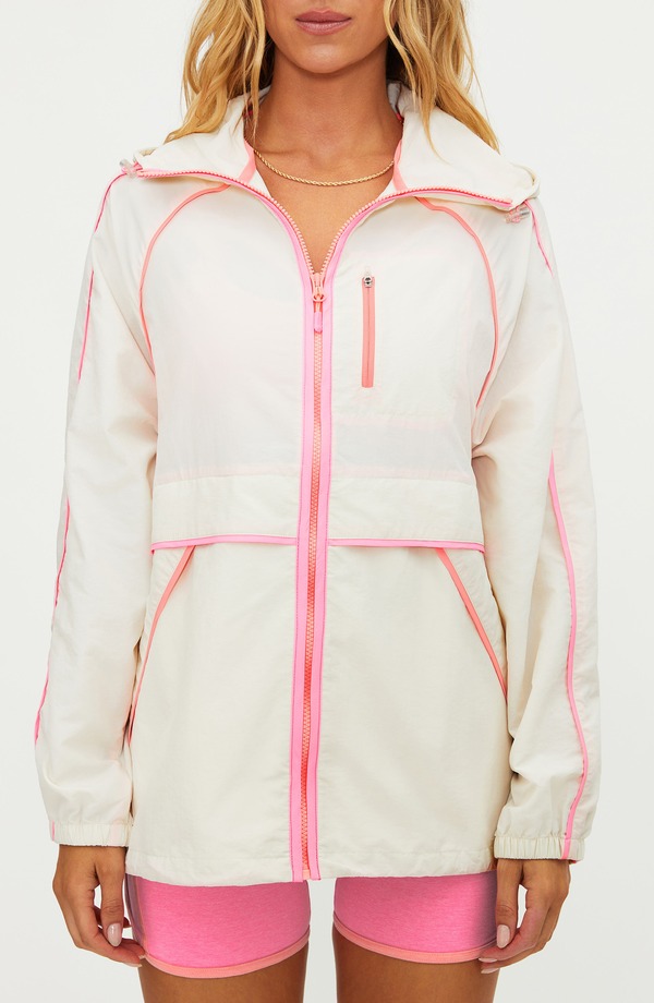ビーチライオット レディース アウター 上衣・上衣 ナイロン Beach Riot Mel Hooded Nylon Jacket Shoreline