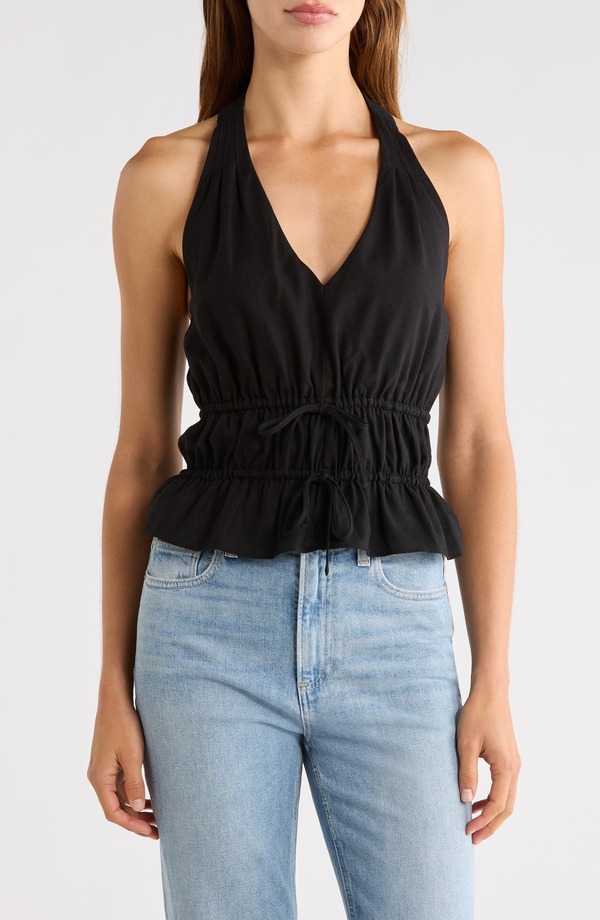 ページ レディース トップス プルオーバー ホルター PAIGE Alyshalter Top Black 黒いこと