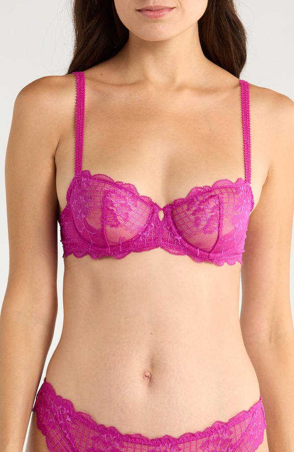 シモーヌペレール レディース アンダー御召しもの ブラ シアー Simone Perele Reve Sheer Underwire Demi Cup Brazalea