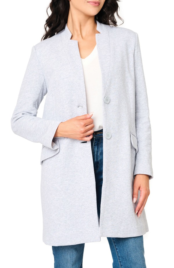 ギブソンルック レディース アウター 上衣・上衣 綿織物 GIBSONLOOK Notch Collar Cotton Blend Jacket Heather Grey 薄墨色