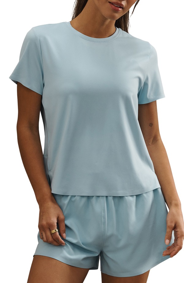 ローヌ レディース トップス プルオーバー Rhone Serene Performance T-Shirt Pool Blue 青色