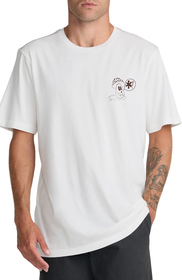 ルーカ メンズ トップス ティーシャツ グラフィック RVCA Bryce Bloom Graphic T-Shirt Antique White 白いこと