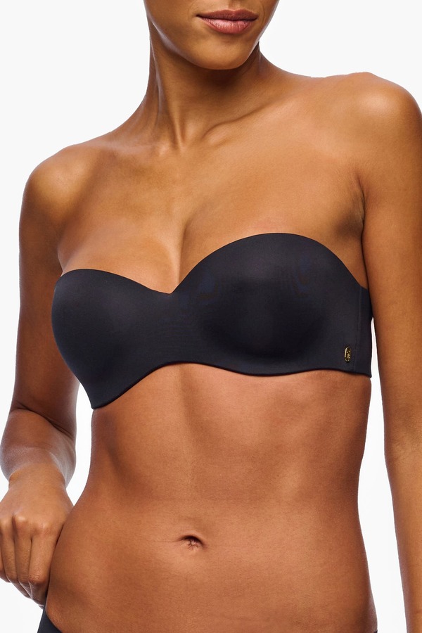 コサベラ レディース アンダー御召しもの ブラ ストラップレス Cosabella Lisciante Strapless Bra Black 黒いこと
