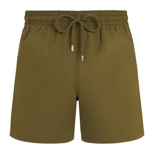 ヴィルブレクイン メンズ 水泳着 二分の一ズボン下・さる股引き Vilebrequin Men Micro-Perforated Ultra-Light and Packable Swim Trunksolid Khaki カーキ