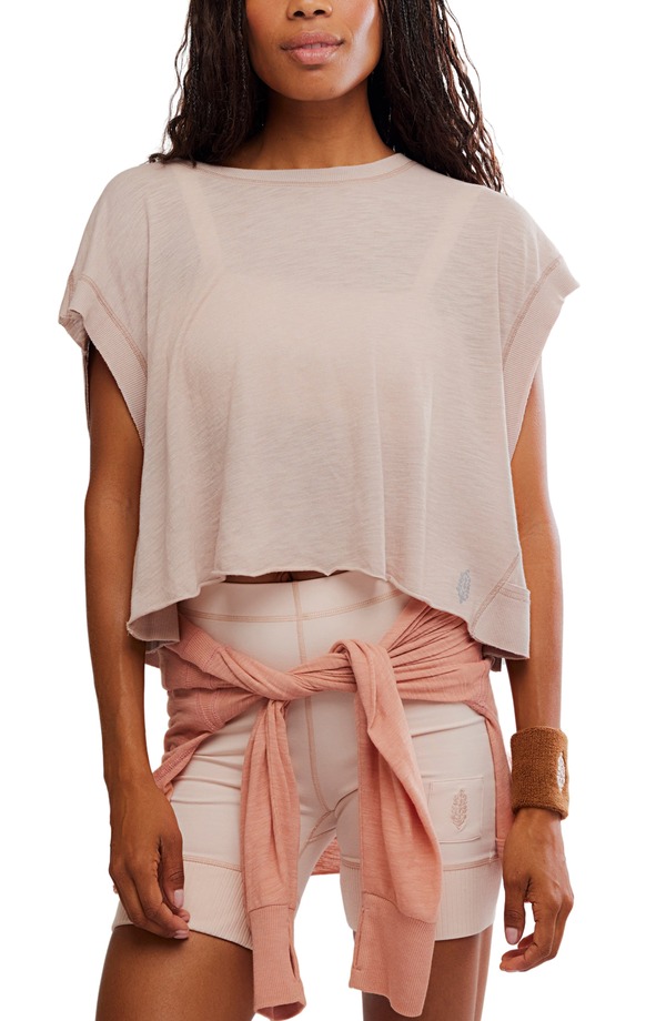 フリーピープル レディース トップス ティーシャツ 開けはなしうしろ側 Free People FP Movement My Tee Time Open Back T-Shirt Sandy