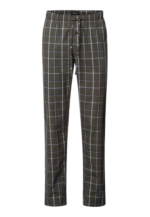 ハンロ メンズ ボトムス 心地よいズボン下 綿織物 Hanro Night Anday Cotton Woven Pajama Pants Urban Check 読み合わせる