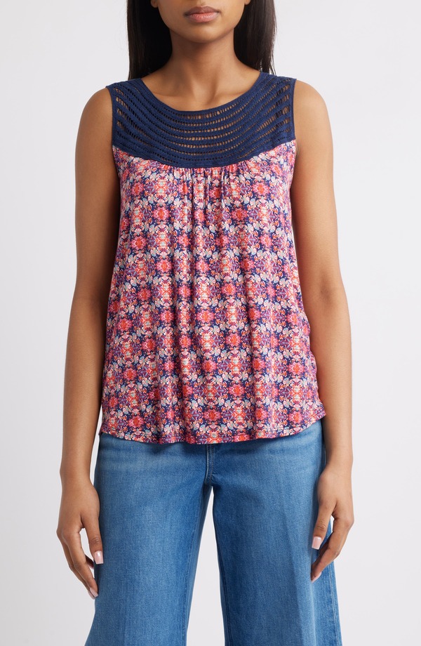 ラブアペラ レディース トップス プルオーバー Loveappella Swing Tank Top Fuchsia Multi フューシャ
