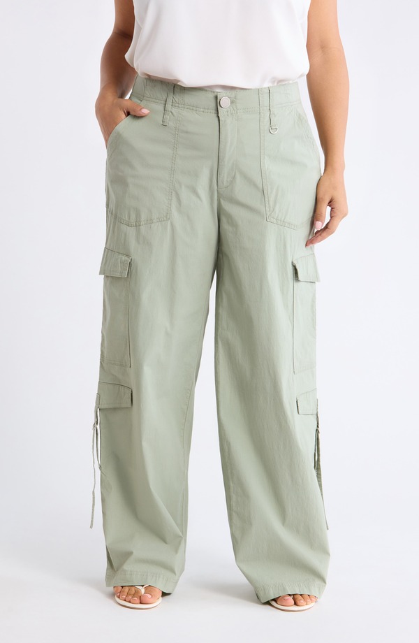 ウィット&ウィズダム レディース ボトムス カジュアルパンツ ワイドレッグ Wit & Wisdom Skyrise High Rise Wide Leg Pants Eucalyptus|ReVida 店