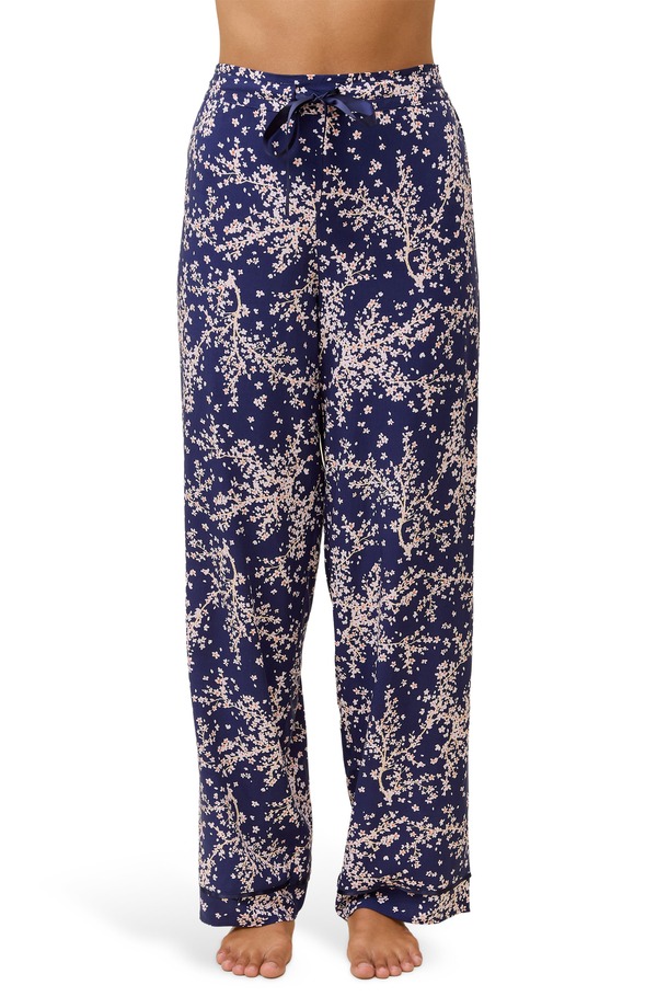 パピネール レディース ボトムス 心地よいズボン下 Papinelle Cheri Blossom Pajama Pants Navy 米国海軍