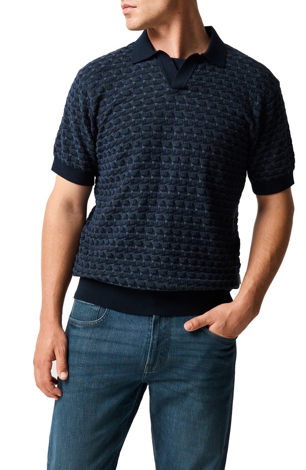 ロッドアンドグン メンズ トップス スポーツシャツ Rodd \u0026 Gunn Halken Johnny Collar Polo Midnight