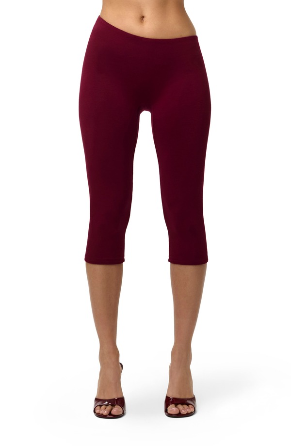 ネイキッドワードローブ レディース ボトムス レギンス 非対称 旗がしら Naked Wardrobe Asymmetric Waist Capri Leggingsangria