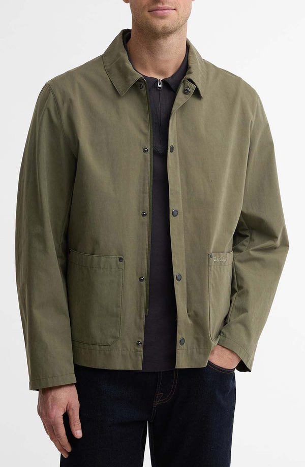 バブアー メンズ アウター 上衣・上衣 Barbour Bayfield Casual Jacket Dusty Olive オリーブ