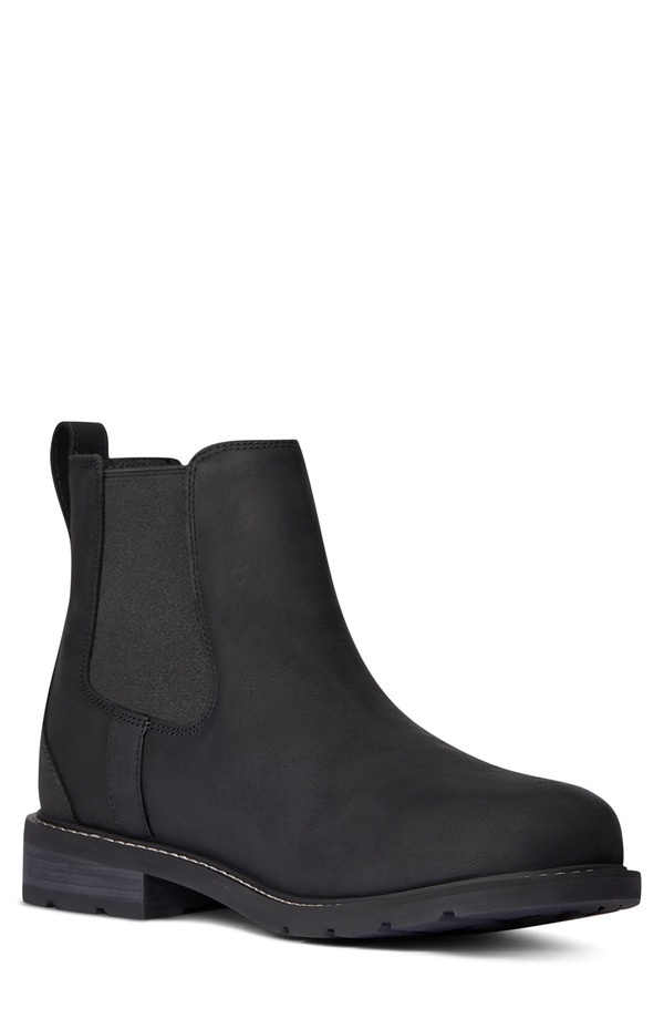 アリアト レディース シューズ ブーツ・レインブーツ チェルシーブーツ チェルシー Ariat Wexford Waterproof Chelsea Boot Black ブラック｜ReVida 店