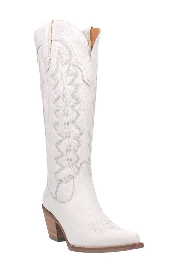 ディンゴ レディース シューズ ブーツ・レインブーツ Dingo Knee High Western Boot White ホワイト｜ReVida 店