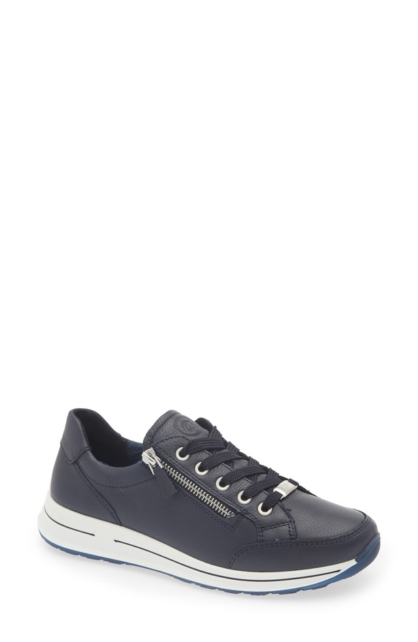 アラ レディース シューズ スニーカー ara Oleanna Zip Sneaker Navy ネイビー
