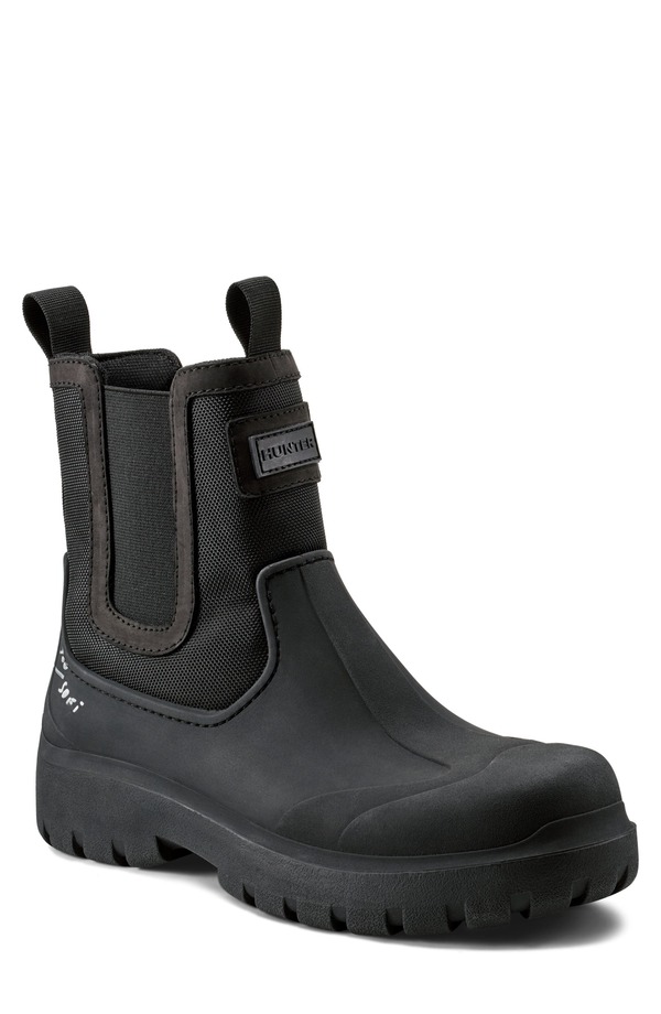 山立ち メンズ シューズ ブーツ・レインブーツ チェルシーブーツ チェルシー Hunter Lorde Waterproof Chelsea Boot Black 黒いこと
