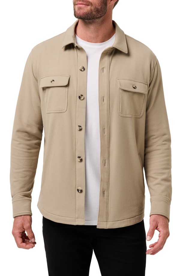 トラビスマヒュー メンズ アウター 上衣・上衣 ティーシャツ フリース TravisMathew Polar Fleece Shirt Jacket Weathered Teak メンズファッション-コート・ジャケット