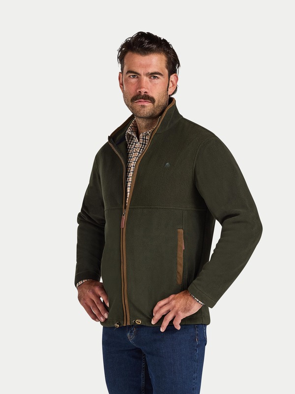 ライジングブル メンズ アウター パーカー・スウェット フルジップ フリース ジャケット Raging Bull Fleece Zip Through Jacket Forest フォレスト｜ReVida 店