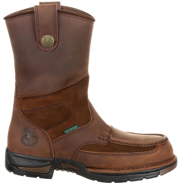 ジョージブーツ メンズ シューズ ブーツ・レインブーツ Georgia Boot Waterproof Wellington Work Boot Brown ブラウン｜ReVida 店