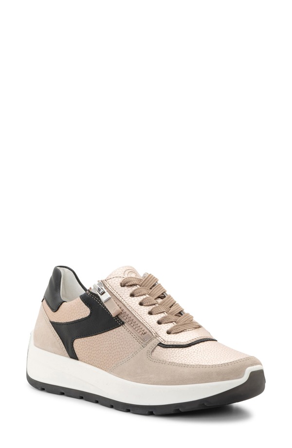 アラ レディース シューズ スニーカー ara Nagano Sneaker Sand/ Shell/ Black 黒いこと