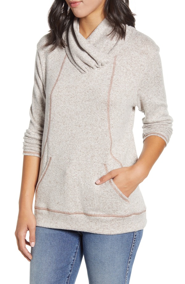 ラブアペラ レディース トップス プルオーバー Loveappella Cross Neck Seamed Pullover Oatmeal オートミール