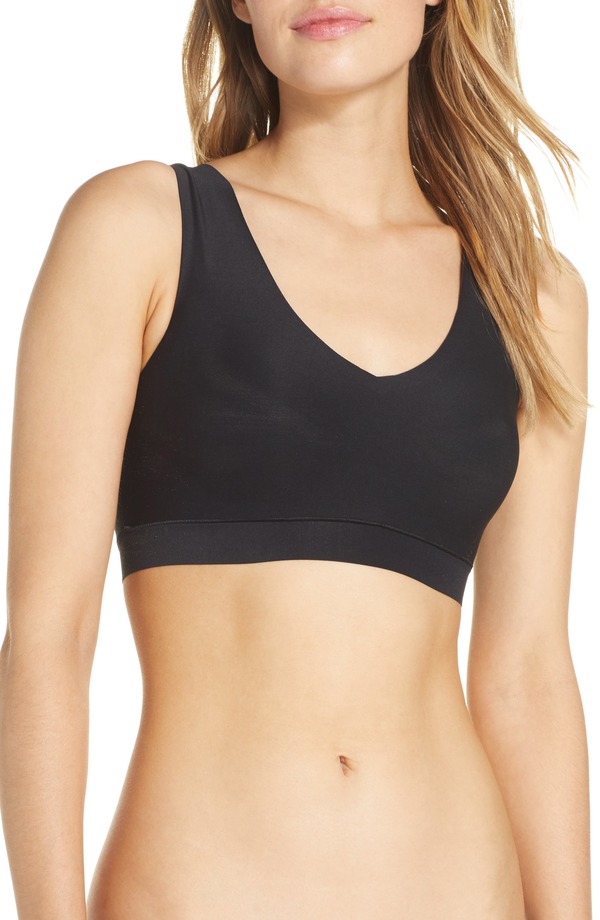 シャンテル レディース アンダーお召しもの ブラ Vのど首 Chantelle Lingerie Soft Stretch 2-Pack Padded V-Neck Wireless Bras Black 黒いこと