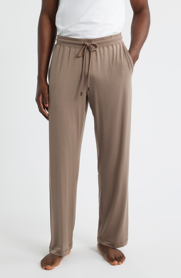 ダニエルブチュラー メンズ ボトムス 心地よいズボン下 Daniel Buchler Lounge Pajama Pants Brown 赤銅色