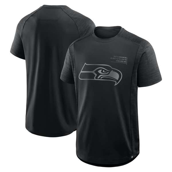 ファナティクス メンズ トップス プルオーバー Men\u0027s Fanatics Black Seattle Seahawks Deceptive Juke T-Shirt Black 黒いこと