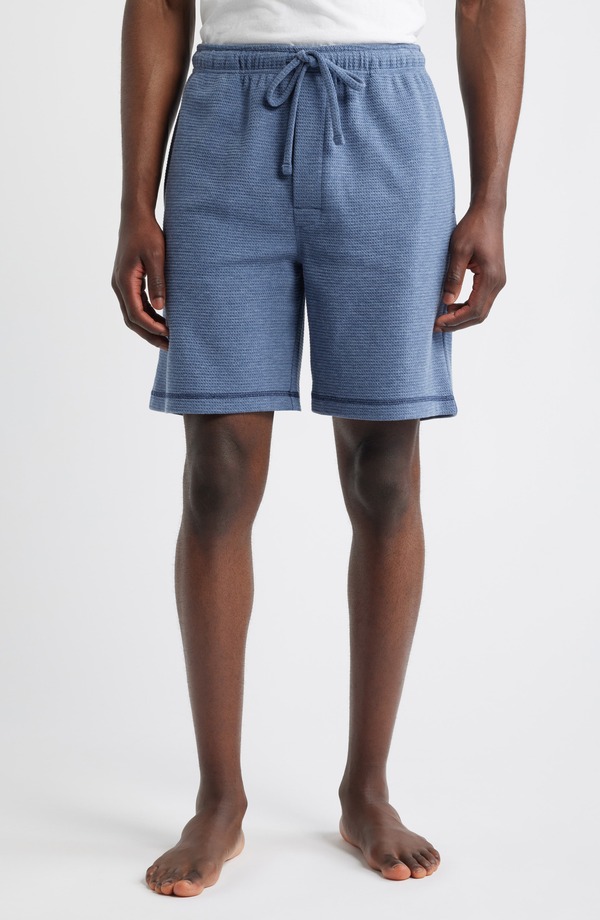 マジェスティック メンズ ボトムス 二分の一ズボン下・さる股引き 遊撃手ズボン下 Majestic International Coastal Heather Lounge Shorts Heather Blue ギョリュウモドキ