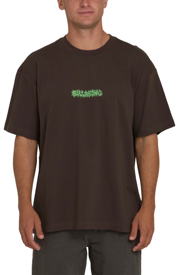 散らし広告ボン メンズ トップス ティーシャツ グラフィック Billabong Marrow OGraphic T-Shirt Chocolate Brown 赤銅色