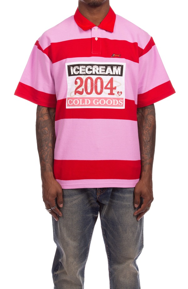 クリーム メンズ トップス スポーツシャツ ICECREAM Strawberry Appliqu Polorchid