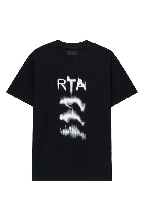 アールティーエー メンズ トップス ティーシャツ ロゴタイプ グラフィック RtA Colin Ascending Logoversize Graphic T-Shirt Black Ascending Rta 黒いこと