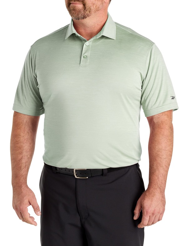 リーボック メンズ トップス スポーツシャツ トール Reebok Big \u0026 Tall Performance Heather Polo Shirt Dew ギョリュウモドキ