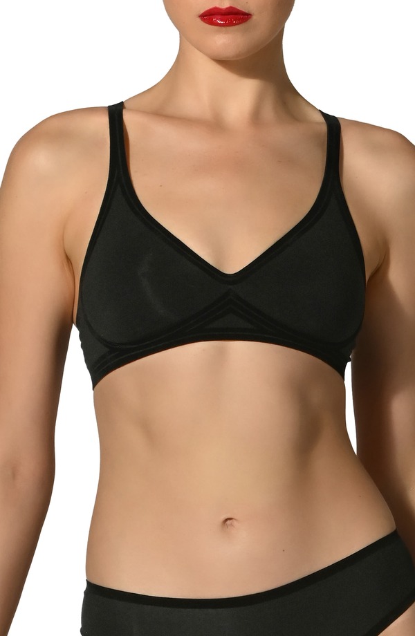 ウォルフォード レディース アンダー御召しもの ブラ Wolford Contour Skin 3Wireless Bra Black 黒いこと